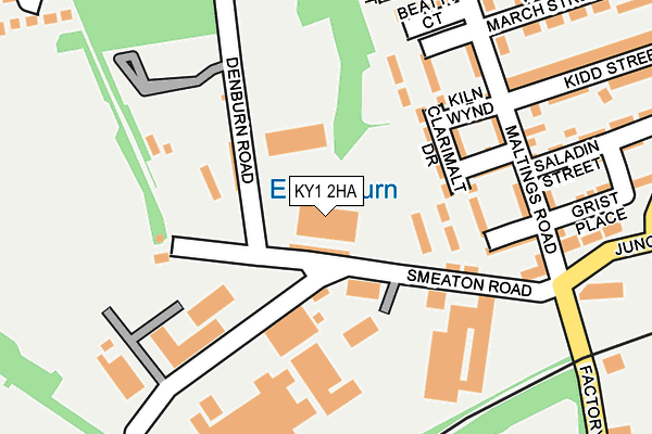 KY1 2HA map - OS OpenMap – Local (Ordnance Survey)