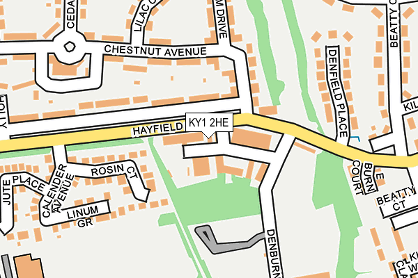 KY1 2HE map - OS OpenMap – Local (Ordnance Survey)