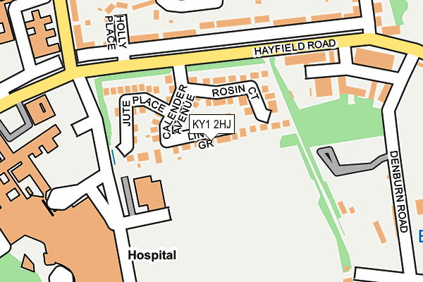 KY1 2HJ map - OS OpenMap – Local (Ordnance Survey)