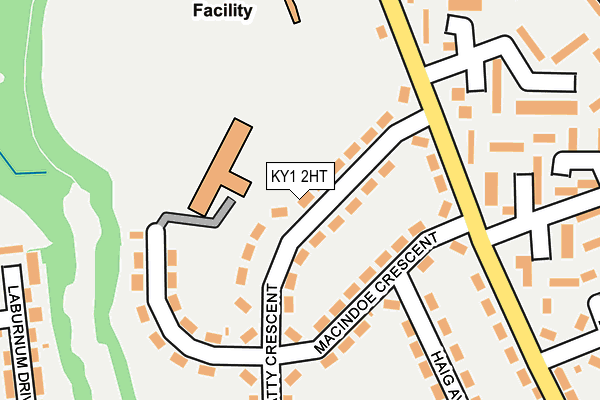 KY1 2HT map - OS OpenMap – Local (Ordnance Survey)