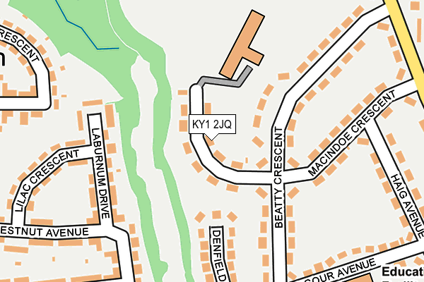 KY1 2JQ map - OS OpenMap – Local (Ordnance Survey)