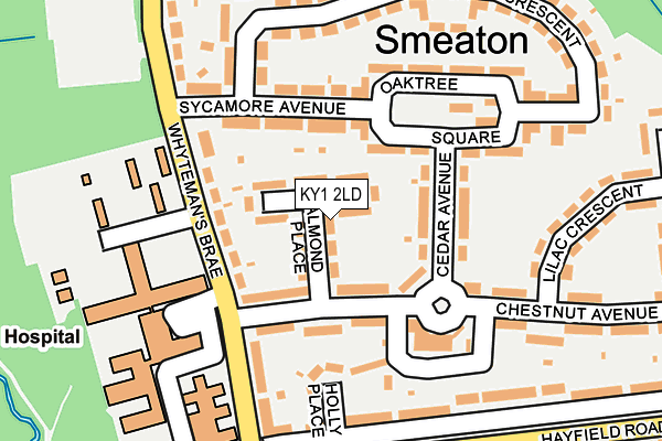 KY1 2LD map - OS OpenMap – Local (Ordnance Survey)