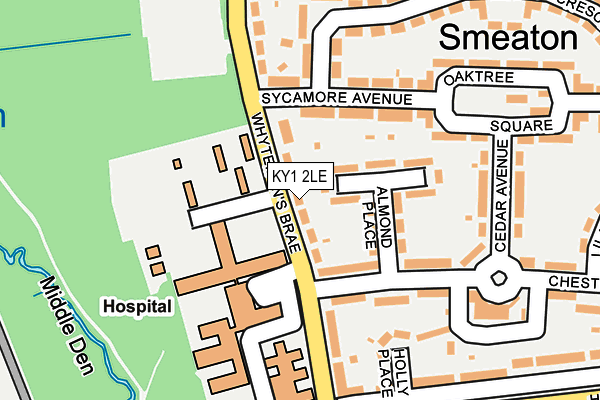 KY1 2LE map - OS OpenMap – Local (Ordnance Survey)