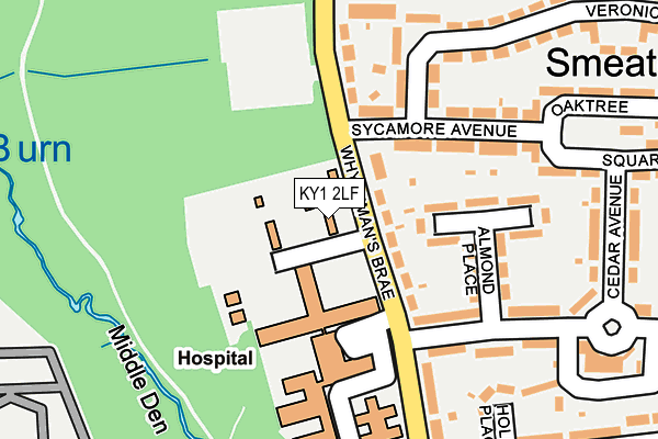 KY1 2LF map - OS OpenMap – Local (Ordnance Survey)