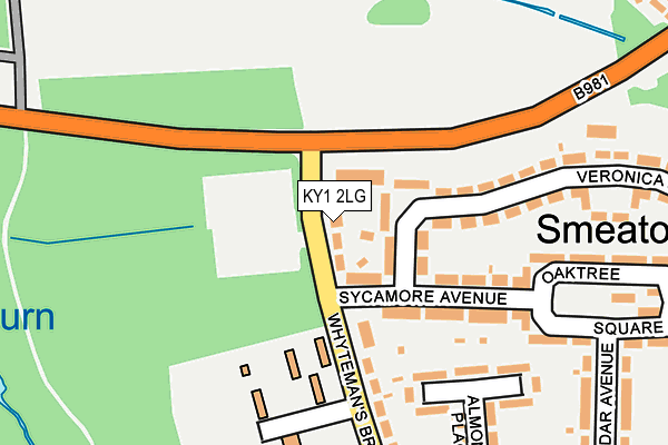 KY1 2LG map - OS OpenMap – Local (Ordnance Survey)