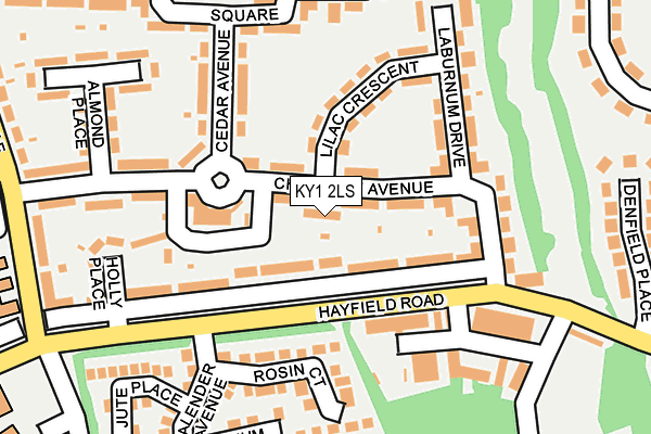 KY1 2LS map - OS OpenMap – Local (Ordnance Survey)