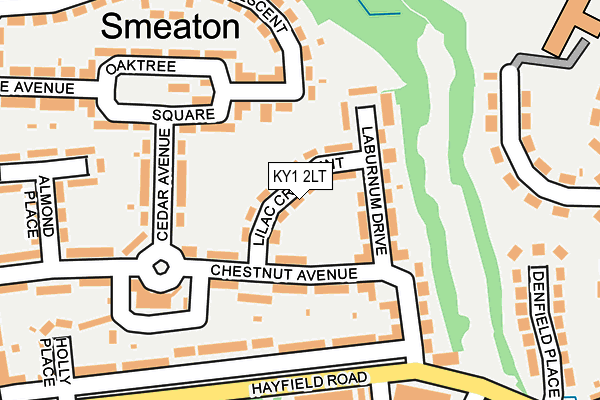 KY1 2LT map - OS OpenMap – Local (Ordnance Survey)