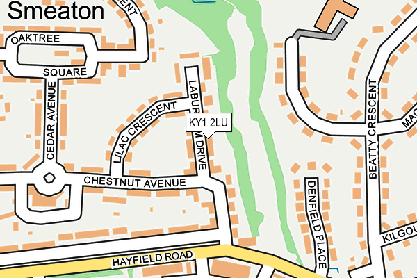 KY1 2LU map - OS OpenMap – Local (Ordnance Survey)