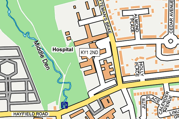 KY1 2ND map - OS OpenMap – Local (Ordnance Survey)