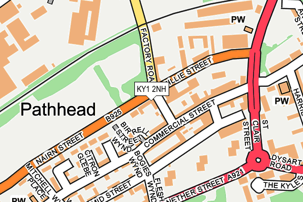 KY1 2NH map - OS OpenMap – Local (Ordnance Survey)