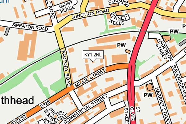 KY1 2NL map - OS OpenMap – Local (Ordnance Survey)