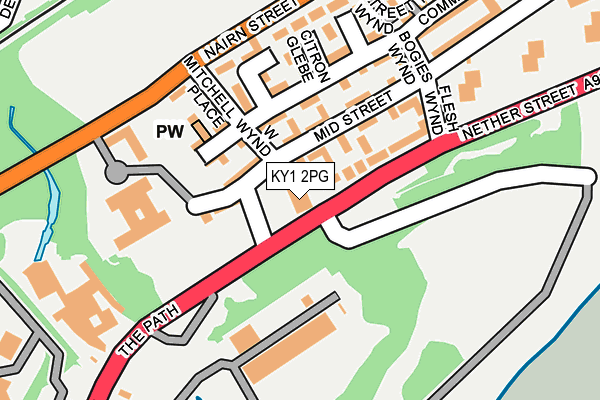 KY1 2PG map - OS OpenMap – Local (Ordnance Survey)