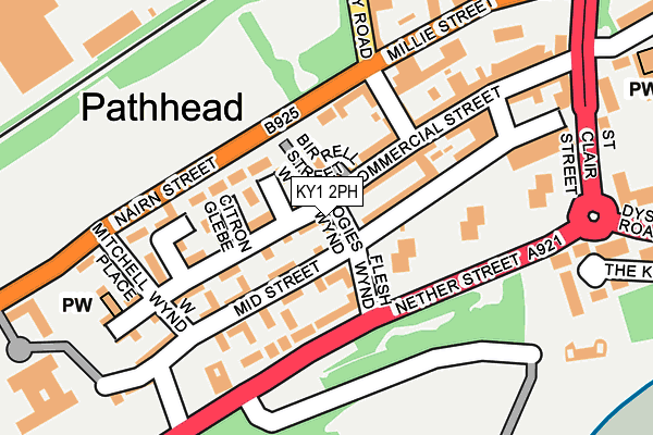 KY1 2PH map - OS OpenMap – Local (Ordnance Survey)