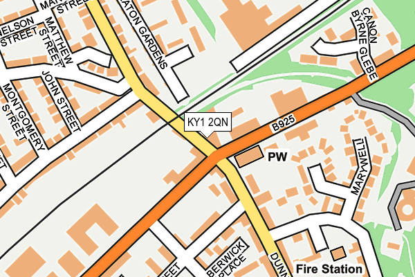 KY1 2QN map - OS OpenMap – Local (Ordnance Survey)