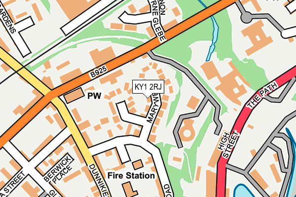 KY1 2RJ map - OS OpenMap – Local (Ordnance Survey)