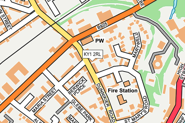 KY1 2RL map - OS OpenMap – Local (Ordnance Survey)