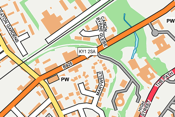 KY1 2SA map - OS OpenMap – Local (Ordnance Survey)