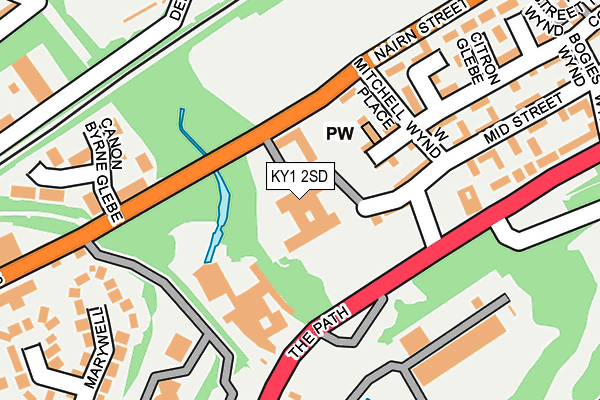 KY1 2SD map - OS OpenMap – Local (Ordnance Survey)