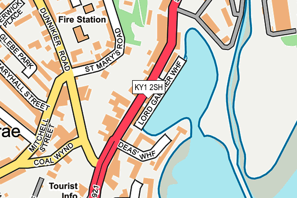 KY1 2SH map - OS OpenMap – Local (Ordnance Survey)