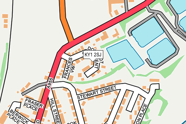 KY1 2SJ map - OS OpenMap – Local (Ordnance Survey)