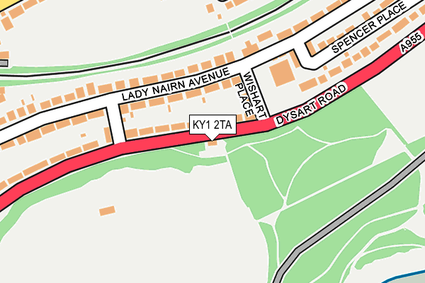 KY1 2TA map - OS OpenMap – Local (Ordnance Survey)