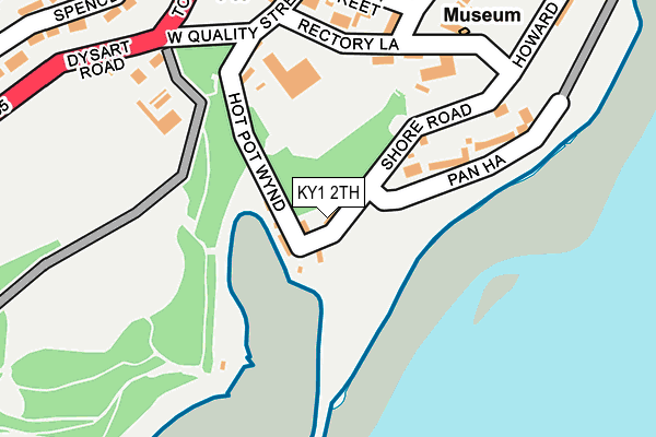 KY1 2TH map - OS OpenMap – Local (Ordnance Survey)