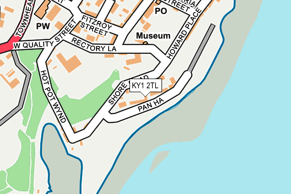 KY1 2TL map - OS OpenMap – Local (Ordnance Survey)