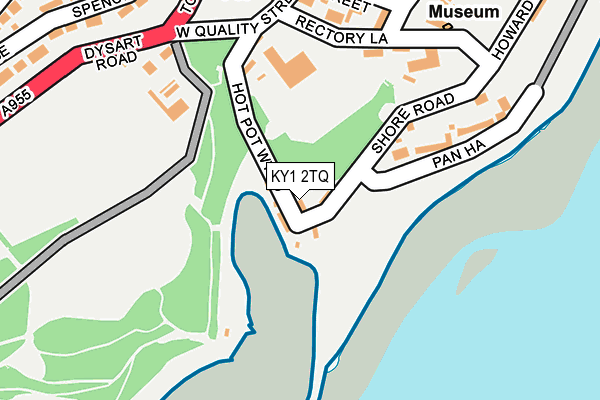 KY1 2TQ map - OS OpenMap – Local (Ordnance Survey)