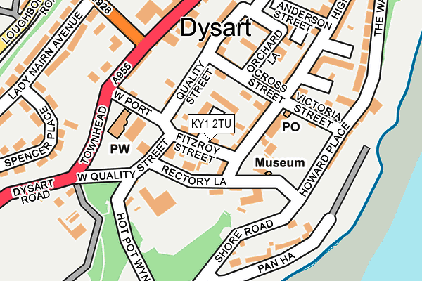 KY1 2TU map - OS OpenMap – Local (Ordnance Survey)