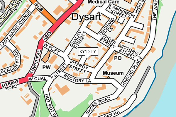 KY1 2TY map - OS OpenMap – Local (Ordnance Survey)