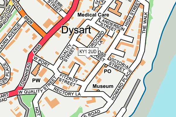 KY1 2UD map - OS OpenMap – Local (Ordnance Survey)