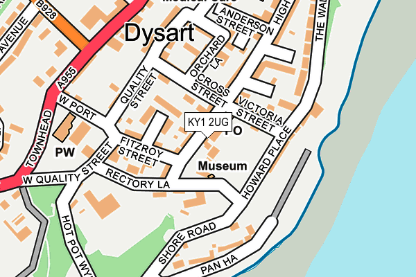 KY1 2UG map - OS OpenMap – Local (Ordnance Survey)