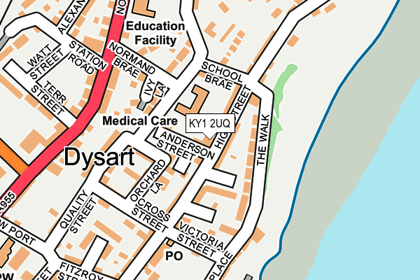 KY1 2UQ map - OS OpenMap – Local (Ordnance Survey)