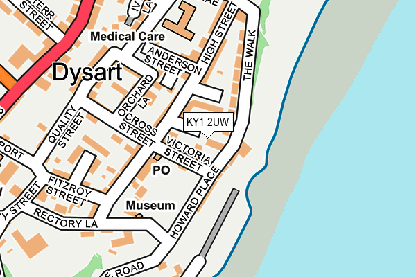 KY1 2UW map - OS OpenMap – Local (Ordnance Survey)