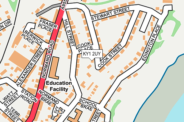 KY1 2UY map - OS OpenMap – Local (Ordnance Survey)