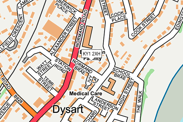 KY1 2XH map - OS OpenMap – Local (Ordnance Survey)