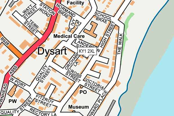 KY1 2XL map - OS OpenMap – Local (Ordnance Survey)