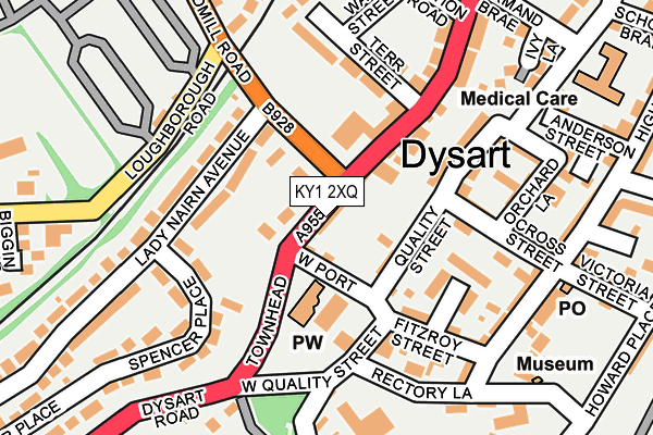 KY1 2XQ map - OS OpenMap – Local (Ordnance Survey)