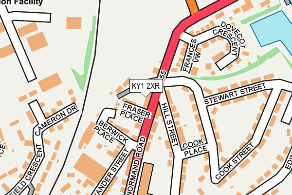 KY1 2XR map - OS OpenMap – Local (Ordnance Survey)