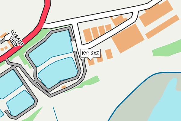 KY1 2XZ map - OS OpenMap – Local (Ordnance Survey)