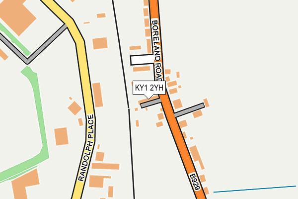 KY1 2YH map - OS OpenMap – Local (Ordnance Survey)