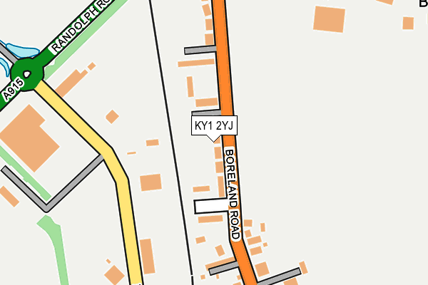 KY1 2YJ map - OS OpenMap – Local (Ordnance Survey)