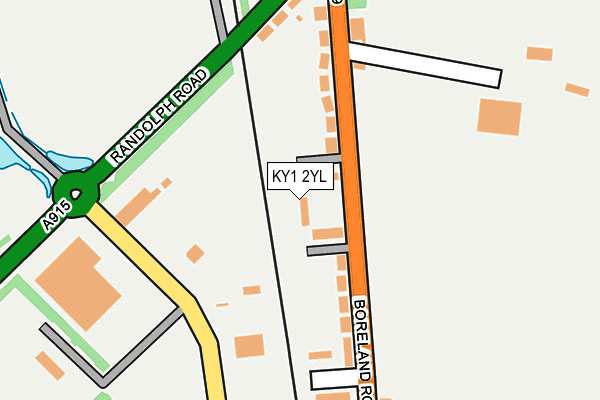 KY1 2YL map - OS OpenMap – Local (Ordnance Survey)