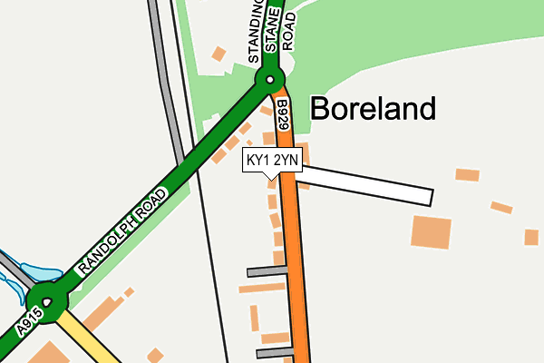 KY1 2YN map - OS OpenMap – Local (Ordnance Survey)