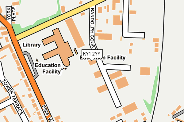 KY1 2YY map - OS OpenMap – Local (Ordnance Survey)