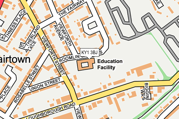 KY1 3BJ map - OS OpenMap – Local (Ordnance Survey)