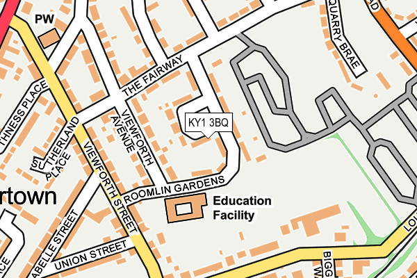 KY1 3BQ map - OS OpenMap – Local (Ordnance Survey)