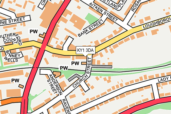 KY1 3DA map - OS OpenMap – Local (Ordnance Survey)