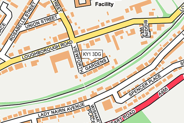 KY1 3DG map - OS OpenMap – Local (Ordnance Survey)