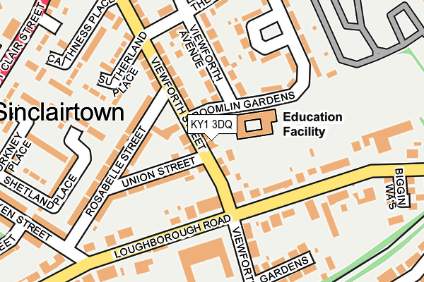 KY1 3DQ map - OS OpenMap – Local (Ordnance Survey)